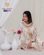 Delicate ivory tones