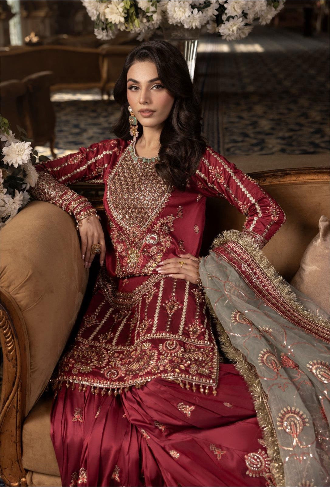 Red Chiffon