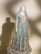 blue chiffon
