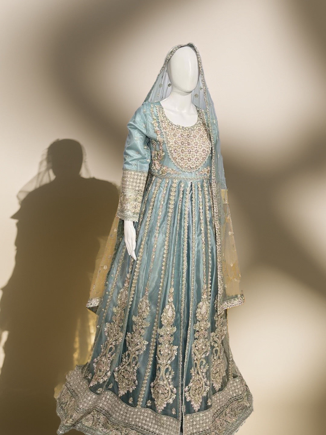 blue chiffon