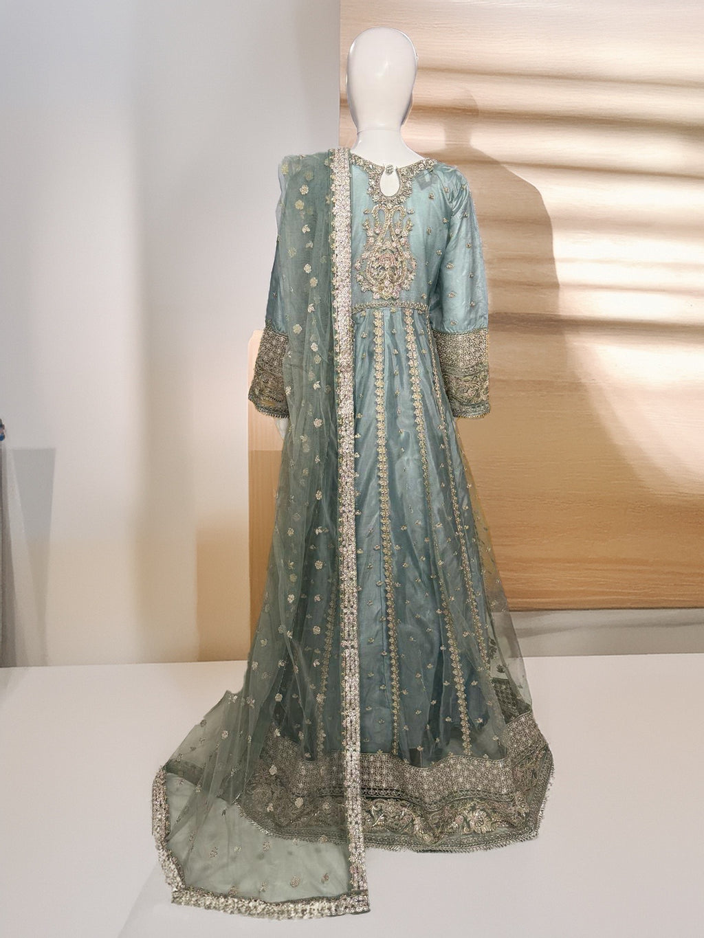 blue chiffon